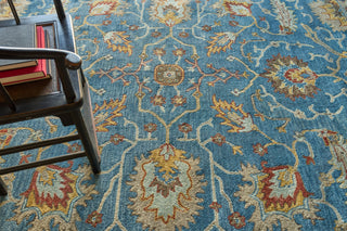 Exquisite Rugs Newport 7330 Blue/Ivory Area Rug Detail Image