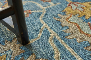 Exquisite Rugs Newport 7330 Blue/Ivory Area Rug Lifestyle Image Feature