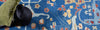 Exquisite Rugs Hamilton 7333 Navy/Multi Area Rug Lifestyle Image Feature