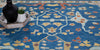 Exquisite Rugs Hamilton 7333 Navy/Multi Area Rug Detail Image