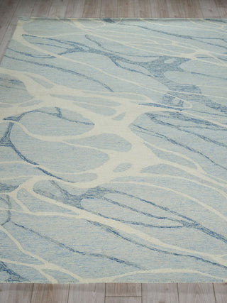Exquisite Rugs Rio 7339 Blue/Ivory Area Rug Closeup Image