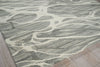 Exquisite Rugs Rio 7340 Gray/Ivory Area Rug Corner Image