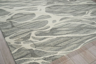 Exquisite Rugs Rio 7340 Gray/Ivory Area Rug Corner Image