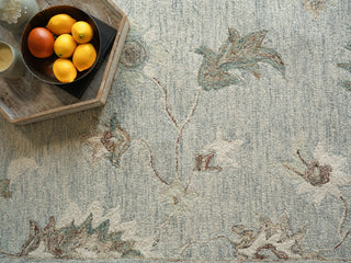 Exquisite Rugs Elegance 7351 Light Blue Area Rug Lifestyle Image Feature
