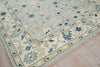 Exquisite Rugs Elegance 7353 Light Blue/Ivory/Navy Area Rug Corner Image