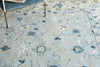 Exquisite Rugs Elegance 7353 Light Blue/Ivory/Navy Area Rug Detail Image