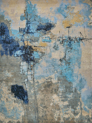 Exquisite Rugs Picasso 7360 Blue/Silver/Black Area Rug main image