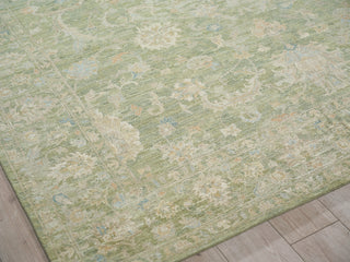 Exquisite Rugs Santorini 7413 Green Area Rug Corner Image