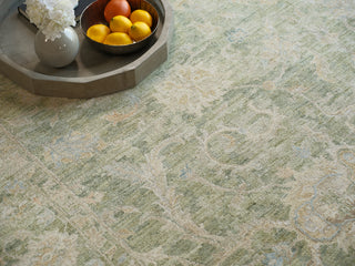 Exquisite Rugs Santorini 7413 Green Area Rug Lifestyle Image Feature