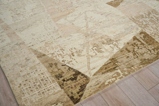 Exquisite Rugs Moderno 7423 Beige/Taupe/Brown Area Rug Corner Image
