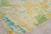 Exquisite Rugs Moderno 7425 Yellow/Green/Blue Area Rug Corner Image