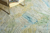 Exquisite Rugs Moderno 7425 Yellow/Green/Blue Area Rug Detail Image