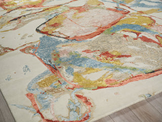 Exquisite Rugs Vibrance 7437 Pink/Red/Blue/Multi Area Rug Corner Image