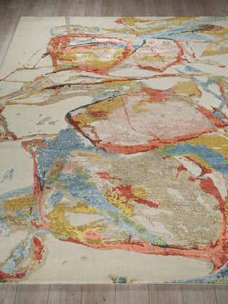 Exquisite Rugs Vibrance 7437 Pink/Red/Blue/Multi Area Rug Closeup Image