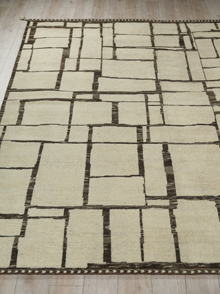 Exquisite Rugs Mojave 7457 Ivory/Espresso Area Rug Closeup Image