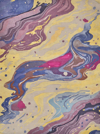 Exquisite Rugs Solara 7478 Purple/Yellow/Multi Area Rug main image