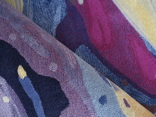 Exquisite Rugs Solara 7478 Purple/Yellow/Multi Area Rug Pile Image
