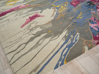 Exquisite Rugs Solara 7480 Pink/Blue/Multi Area Rug Corner Image