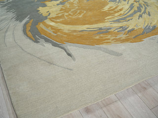 Exquisite Rugs Solara 7481 Yellow/Multi Area Rug Corner Image