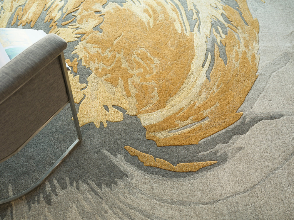 Exquisite Rugs Solara 7481 Yellow/Multi Area Rug Lifestyle Image Feature