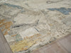 Exquisite Rugs Floor Art 7486 Blue/Silver/Multi Area Rug Corner Image