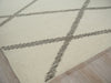 Exquisite Rugs Sunstone 7490 Ivory/Black Area Rug Corner Image