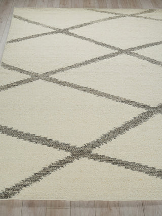 Exquisite Rugs Sunstone 7490 Ivory/Black Area Rug Closeup Image