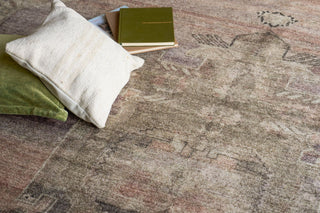 Exquisite Rugs Estate 7516 Beige/Purple Area Rug Lifestyle Image Feature
