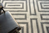 Exquisite Rugs Studio 7531 Ivory/Black Area Rug Lifestyle Image Feature