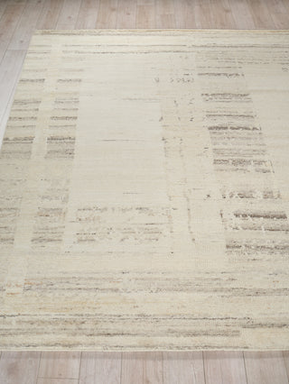 Exquisite Rugs Oslo 7537 Silver/Ivory Area Rug Closeup Image