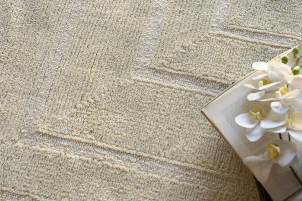 Exquisite Rugs Maddox 7613 Ivory Area Rug Lifestyle Image Feature