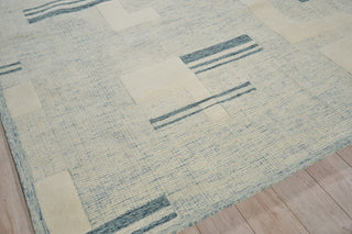 Exquisite Rugs Nicada 7616 Blue/Ivory Area Rug Corner Image