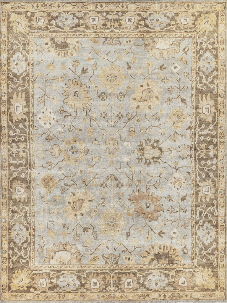 Exquisite Rugs Antique Weave Oushak 8001 Light Blue/Brown Area Rug main image