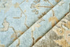 Exquisite Rugs Antique Weave Oushak 8001 Light Blue/Brown Area Rug Corner Image