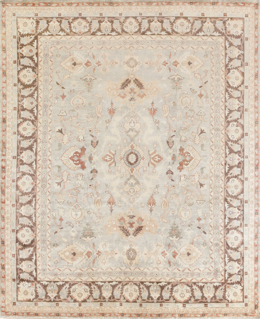 Exquisite Rugs Antique Weave Oushak 8003 Light Blue/Brown Area Rug main image