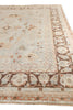Exquisite Rugs Antique Weave Oushak 8003 Light Blue/Brown Area Rug Closeup Image