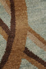 Exquisite Rugs Soho 8057 Light Blue/Green Area Rug Closeup Image