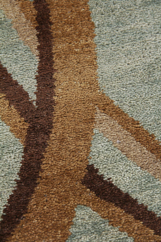 Exquisite Rugs Soho 8057 Light Blue/Green Area Rug Closeup Image