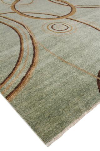 Exquisite Rugs Soho 8057 Light Blue/Green Area Rug Lifestyle Image Feature