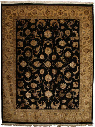 Exquisite Rugs Museum Kashan 8074 Black/Gold Area Rug main image