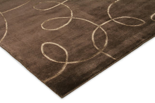 Exquisite Rugs Super Tibetan 8102 Chocolate Area Rug Corner Image