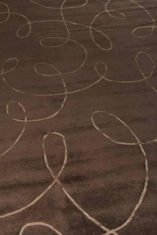 Exquisite Rugs Super Tibetan 8102 Chocolate Area Rug Detail Image