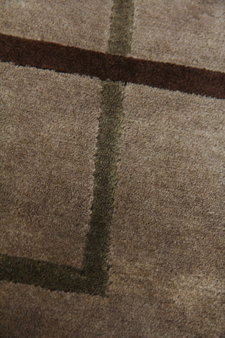 Exquisite Rugs Super Tibetan 8107 Beige Area Rug Closeup Image