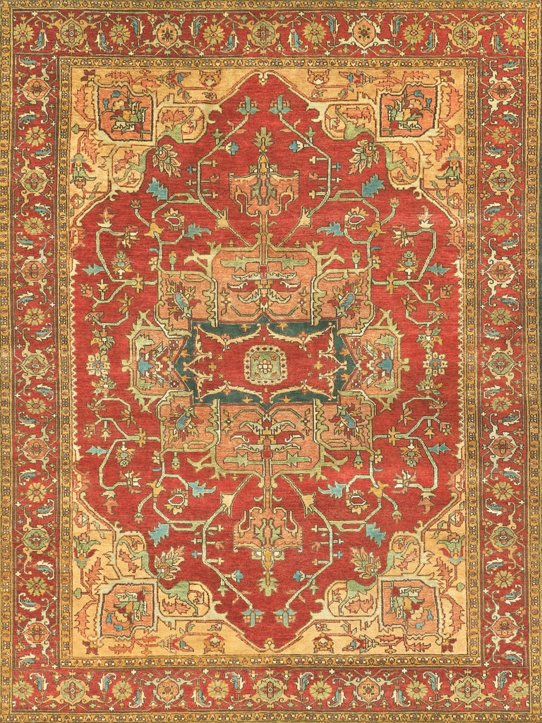 Exquisite Rugs Antique Weave Serapi 8144 Rust/Gold Area Rug main image
