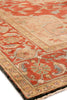 Exquisite Rugs Antique Weave Serapi 8144 Rust/Gold Area Rug Closeup Image