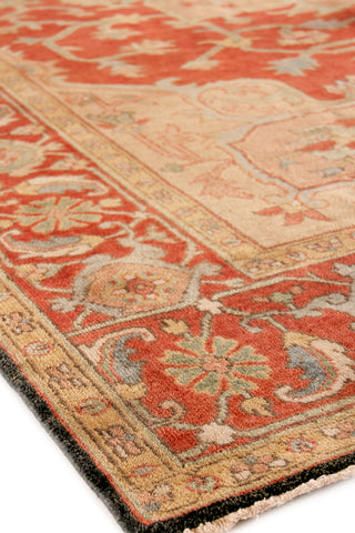 Exquisite Rugs Antique Weave Serapi 8144 Rust/Gold Area Rug Closeup Image