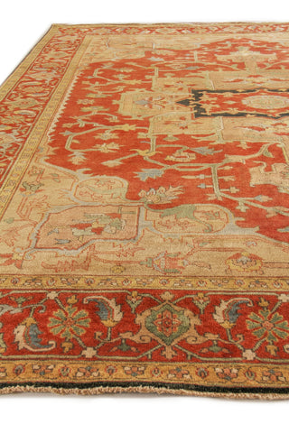 Exquisite Rugs Antique Weave Serapi 8144 Rust/Gold Area Rug Pile Image