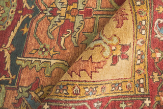 Exquisite Rugs Antique Weave Serapi 8144 Rust/Gold Area Rug Lifestyle Image Feature