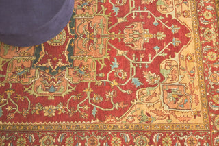 Exquisite Rugs Antique Weave Serapi 8144 Rust/Gold Area Rug 