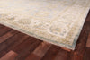Exquisite Rugs Antique Weave Oushak 8146 Light Blue/Ivory Area Rug Corner Image